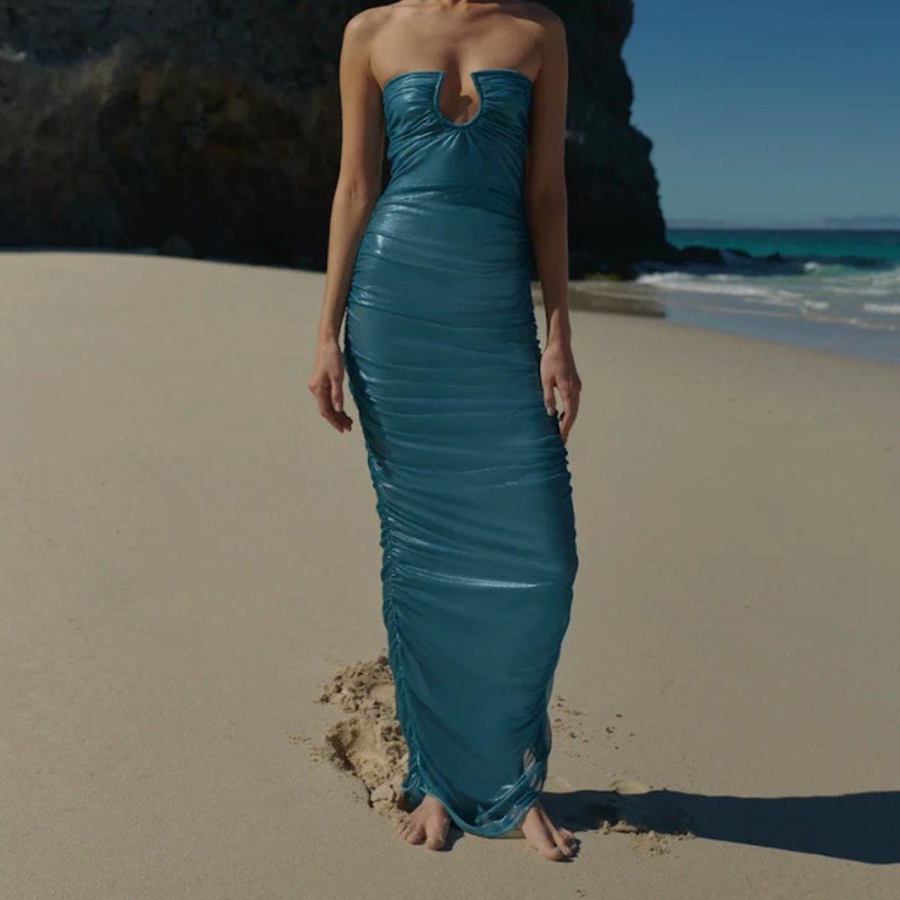 Baobab Magalenha Maxi Dress in Sea